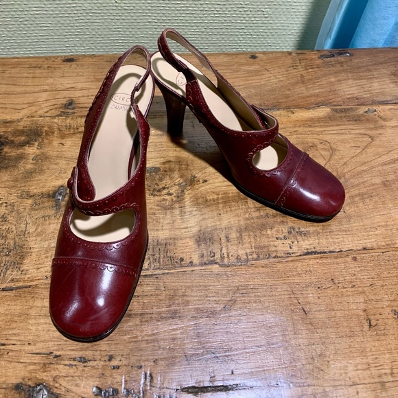 Joan & David Shoes - Circa Joan&David Burgundy Leather Heels